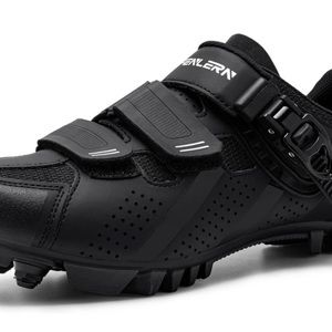 FENLERN Men's Cycling Shoes Mountain Bike Shoes MTB Quick Ratchet Buckle Sz 11.5